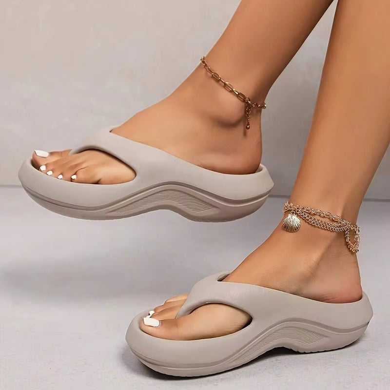 Ultra-Soft Cloud Flip Flops With Arch Support, Quick-Dry Spa Sandals, Stylish Summer Beach Shoes For Indoor/Outdoor Wear